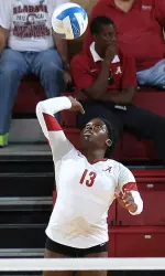 Krystal Rivers had 25 kills to lead Tide to a five-set win over Clemson.
