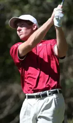 Robby Shelton shoots 64 to take over individual lead at 13-under.