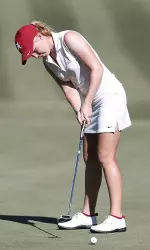 Senior Stephanie Meadow finished tied for third