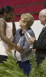 Hunter Dennis with Jean and Winston Each