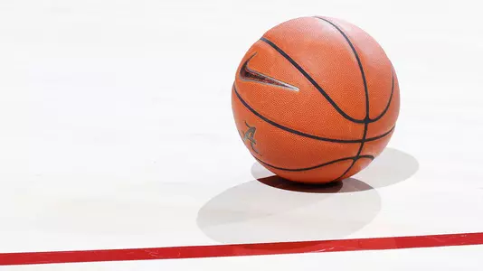 Basketball on court