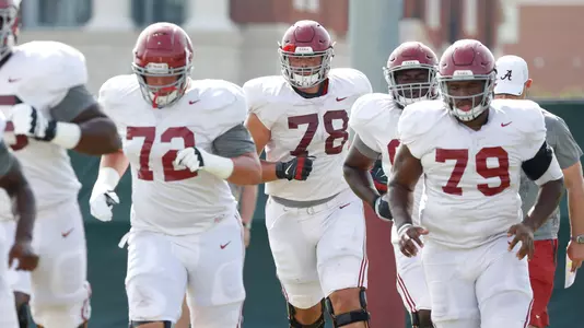O-Line 8-25-17 Fall Camp
