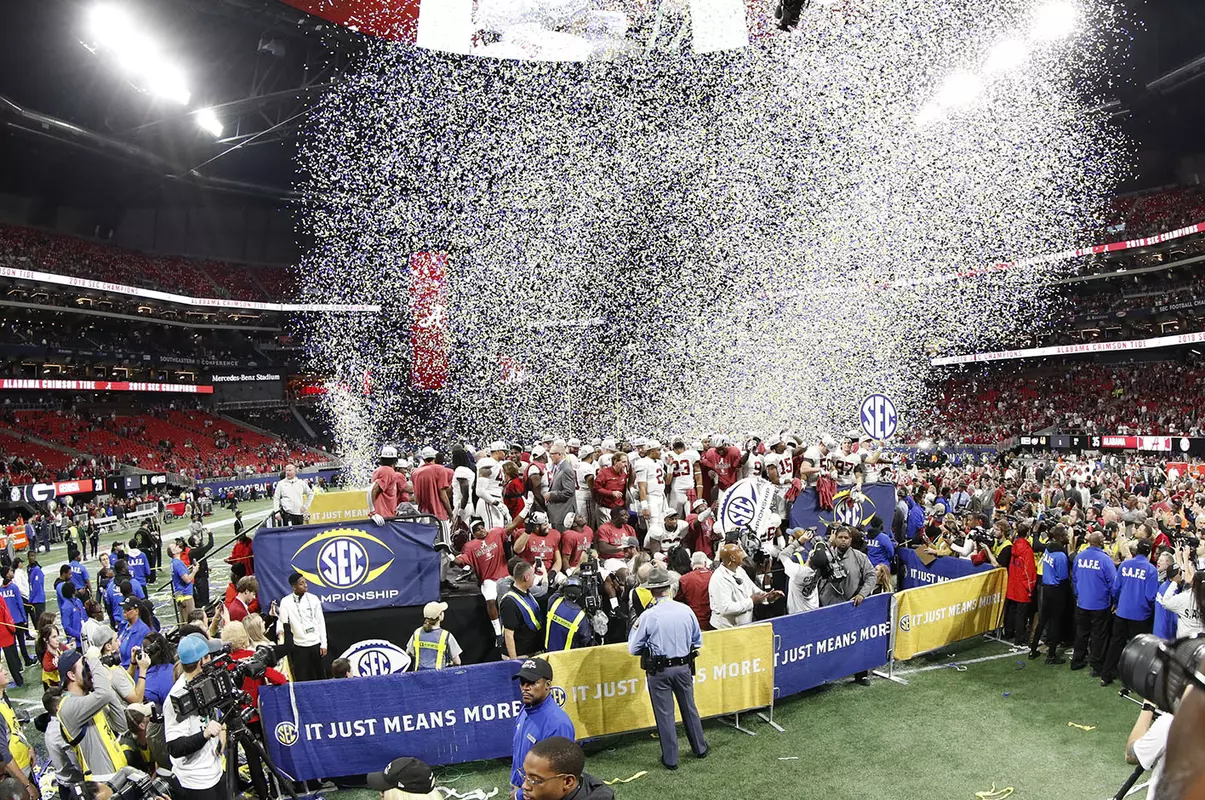 SEC Champions celebration photo
