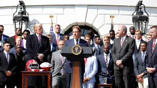 Nick Saban White House 2018