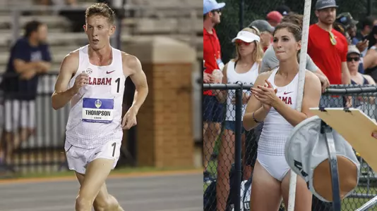 Conner Thompson Britainy Smith 2018 SEC Community Service Team