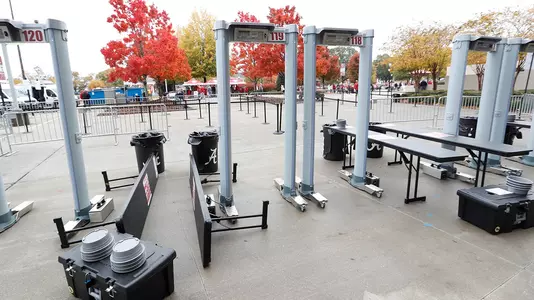walk through metal detectors