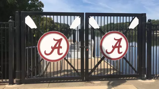 Gates at Boathouse showing script A