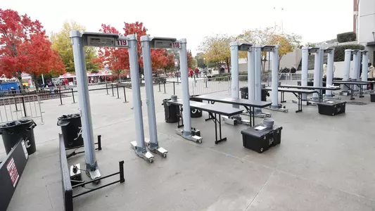 Metal Detectors at football game