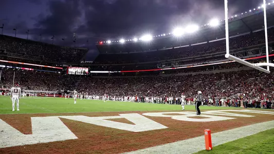 Lights at night game at Bryant-Denny Stadium