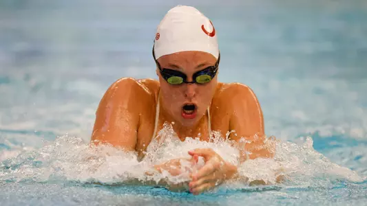 Alabama swimmer Avery Wiseman against Delta State