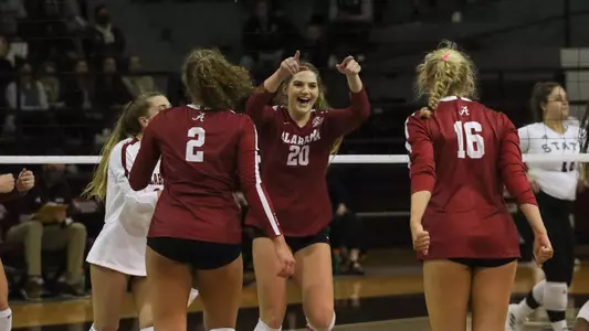 Sarah Swanson celebrating