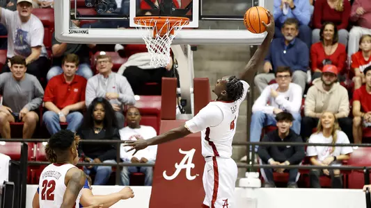 Juwan Gary dunks the ball