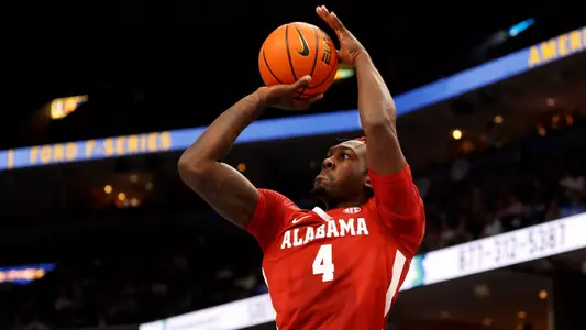 Juwan Gary shoots from the corner at Memphis