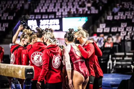 Alabama during a meet against Georgia at Stegeman Coliseum in Athens, Ga., on Fri., Feb. 12, 2021. (Photo by Chamberlain Smith)