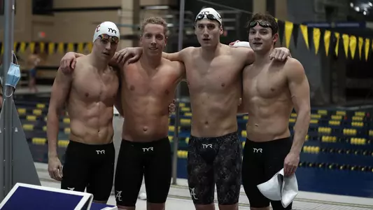 Matt Menke, Derek Maas, Colton Stogner and Matt King took silver in the 200 medley relay
