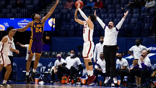 NASHVILLE, Tn. , -- Championship Game of the 2021 SEC Men's Basketball Tournament played between Alabama and LSU, Sunday, March 14, 2021 at the Bridgestone Arena in NASHVILLE.