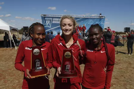 3/15/21 MWTR Alabama vs  PracticeAlabama's Mercy ChelangatAlabama's Amaris TyynismaaAlabama's Esther GitahiPhoto by Jeff Hanson