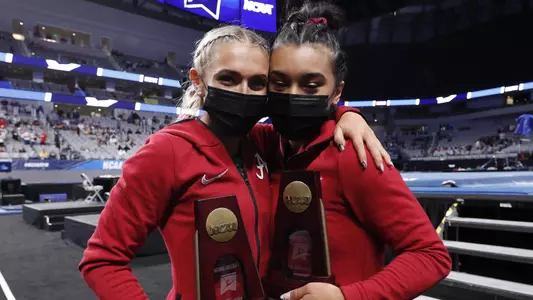 4/16/21 WGY NCAA's Day 1Alabama gymnast Lexie GraberAlabama gymnast Luisa BlancoPhoto by Robert Sutton