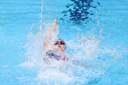 Rhyan White in the 100-meter backstroke at the Tokyo Olympics