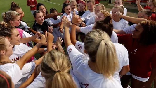Soccer Team cheering before game