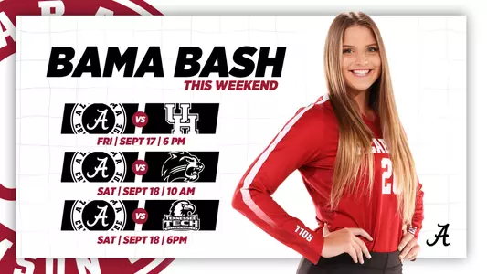 Alabama volleyball Bama Bash schedule