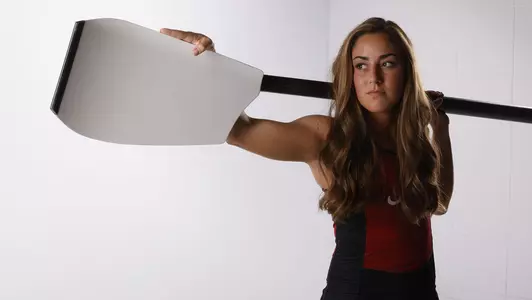 Kelsey Weber rowing creative shot