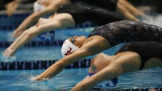 Rhyan White exploding off the blocks