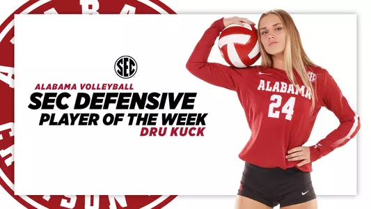 September 7 Dru Kuck Player of the Week Graphic