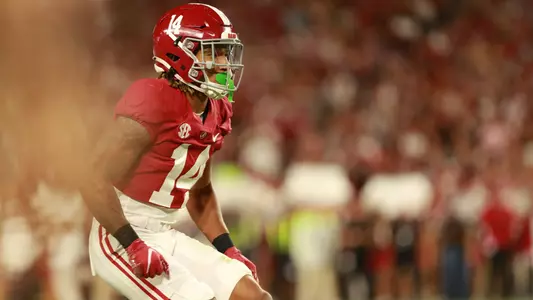 10/8/22 MFB Alabama vs Texas A&MAlabama defensive back Brian Branch (14)Photo by Tyler Nussbaumer