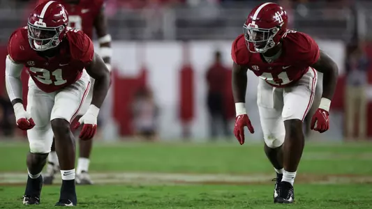 10/8/22 MFB Texas A&MAlabama linebacker Will Anderson Jr. (31)Alabama linebacker Chris Braswell (41)Photo by Kent Gidley