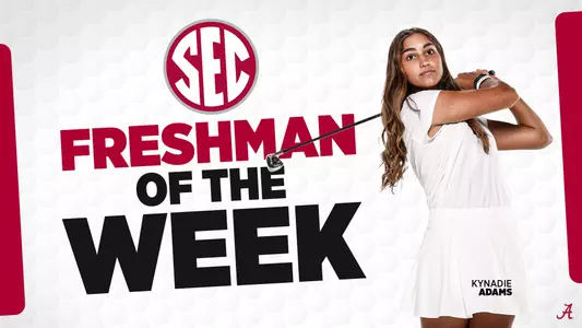 Kynadie Adams freshman of the week graphic