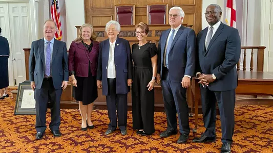 Sarah Patterson at the Academy of Honor Induction