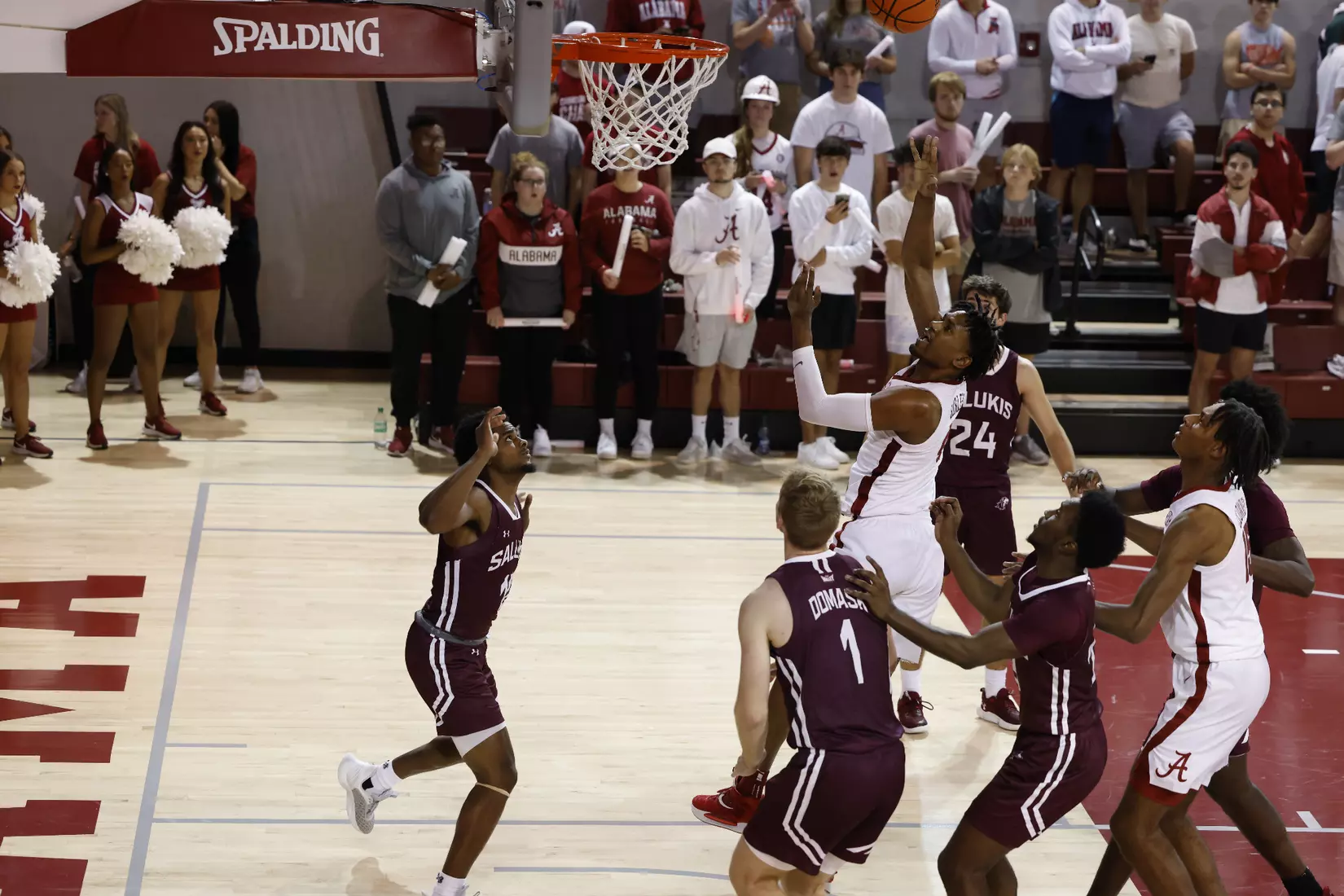 Alabama Forward Noah Gurley (4) shoots the ball against Southern Illinois University at Foster Auditorium in Tuscaloosa, AL on Saturday, Oct 29, 2022.