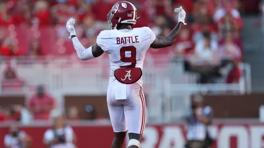 10/1/22 MFB Alabama vs ArkanasAlabama defensive back Jordan Battle (9)Photo by Kent Gidley