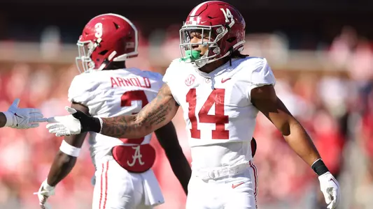 10/1/22 MFB Alabama vs ArkanasAlabama defensive back Brian Branch (14)Photo by Kent Gidley