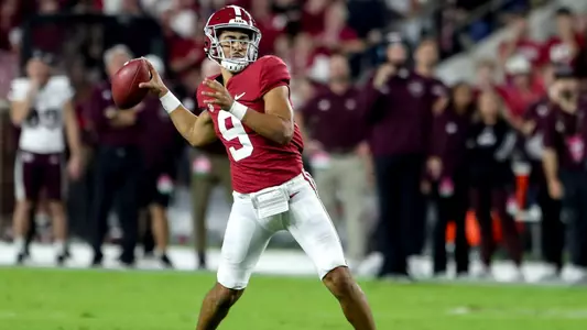10/22/22 MFB Alabama vs Mississippi StateAlabama quarterback Bryce Young (9)Photo by Trent Spruell