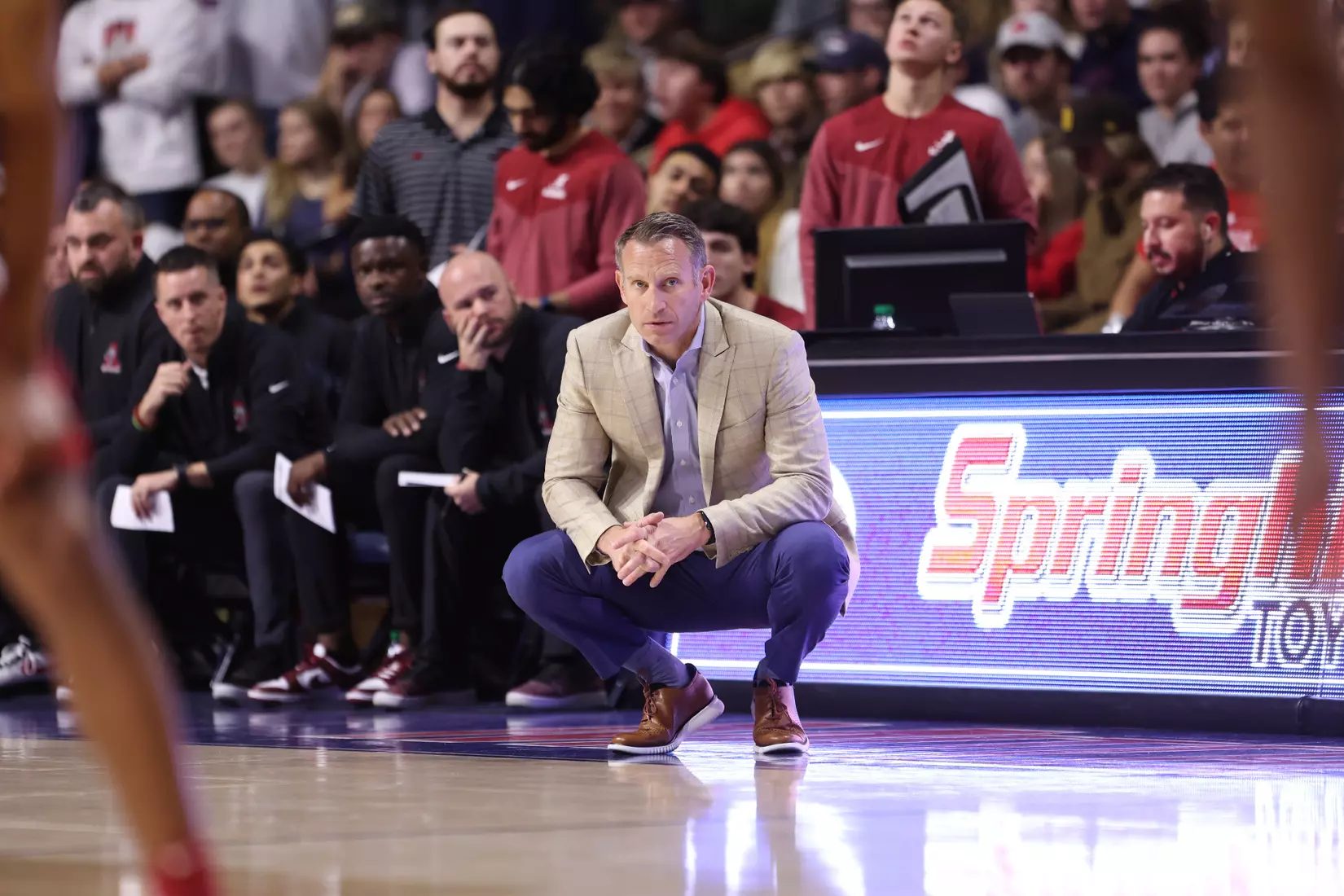 Alabama Alabama Head Coach Nate Oats watches from the bench against South Alabama at Mithell Center in Mobile, AL on Tuesday, Nov 15, 2022.
