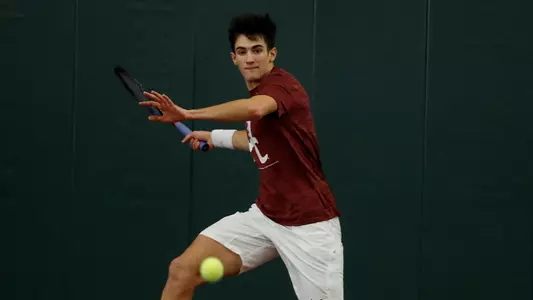 Juan Martin hits the ball