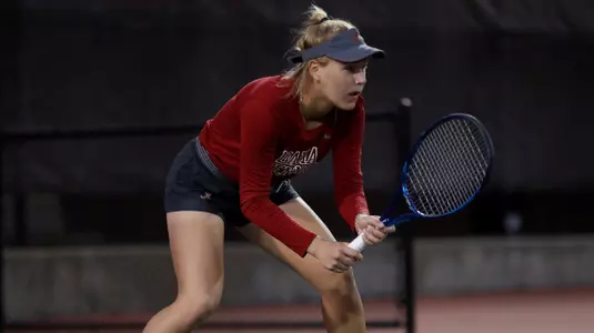 Anna Parkhomenko ready for a serve