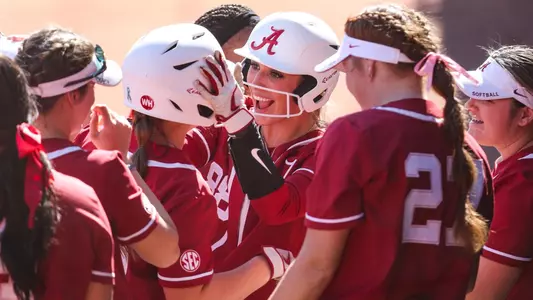Alabama softball team home run celebration
