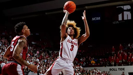 2/12/22 MBB Alabama vs ArkansasAlabama guard JD Davison (3)Photo by Chase Vanderford