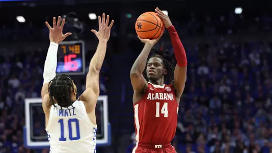 Keon Ellis shooting ball at Kentucky