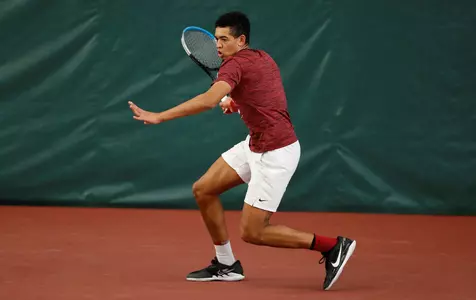 Enzo Aguiard hits the ball