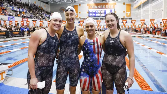 2/18/22 MWSD Alabama vs  SECAlabama swimmer Morgan ScottAlabama swimmer Cora DupreAlabama swimmer Rhyan WhiteAlabama swimmer Avery WisemanPhoto by Jeff Hanson