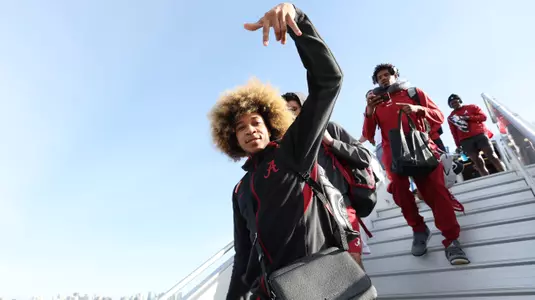 3/15/22 MBB NCAA Tournament TravelAlabama guard JD Davison (3)Photo by Robert Sutton