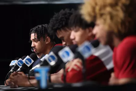 3/17/22 MBB NCAA Practice and MediaAlabama guard Jaden Shackelford (5)Photo by Robert Sutton