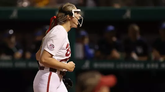 Montana Fouts celebrates vs. Kentucky