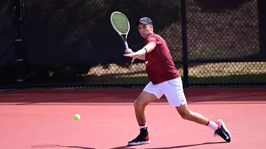 Filip Planinsek hits the ball