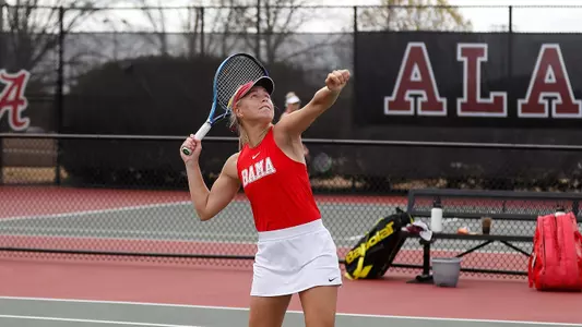 Anna Parkhomenko spikes a ball