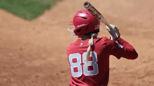 Jenna Johnson at the plate vs. South Carolina